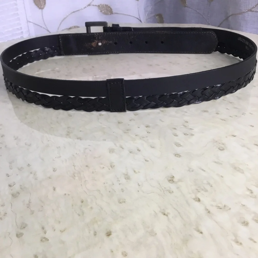Brazilian Leather Braided Belt
